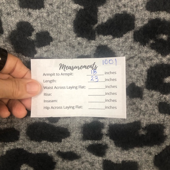 Loft Animal Print Neutral Crew Neck Sweater Soft Fuzzy Textured Banded Hem - Picture 10 of 10